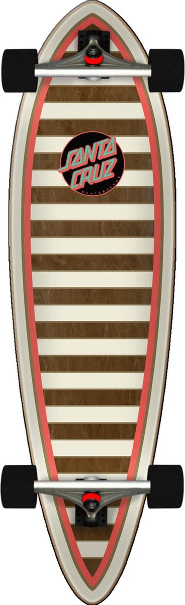 Santa Cruz Gold Stripe Pintail longboard 33