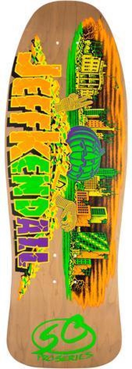 Santa Cruz Kendall Pumpkin Reissue 10” skateboard deck orange