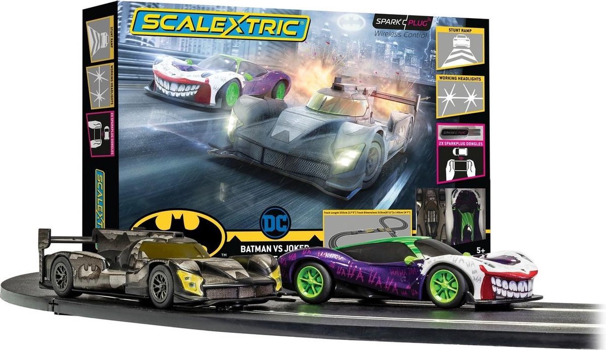 SCALEXTRIC SPARK PLUG BATMAN VS JOKER RACE SET (9/20)