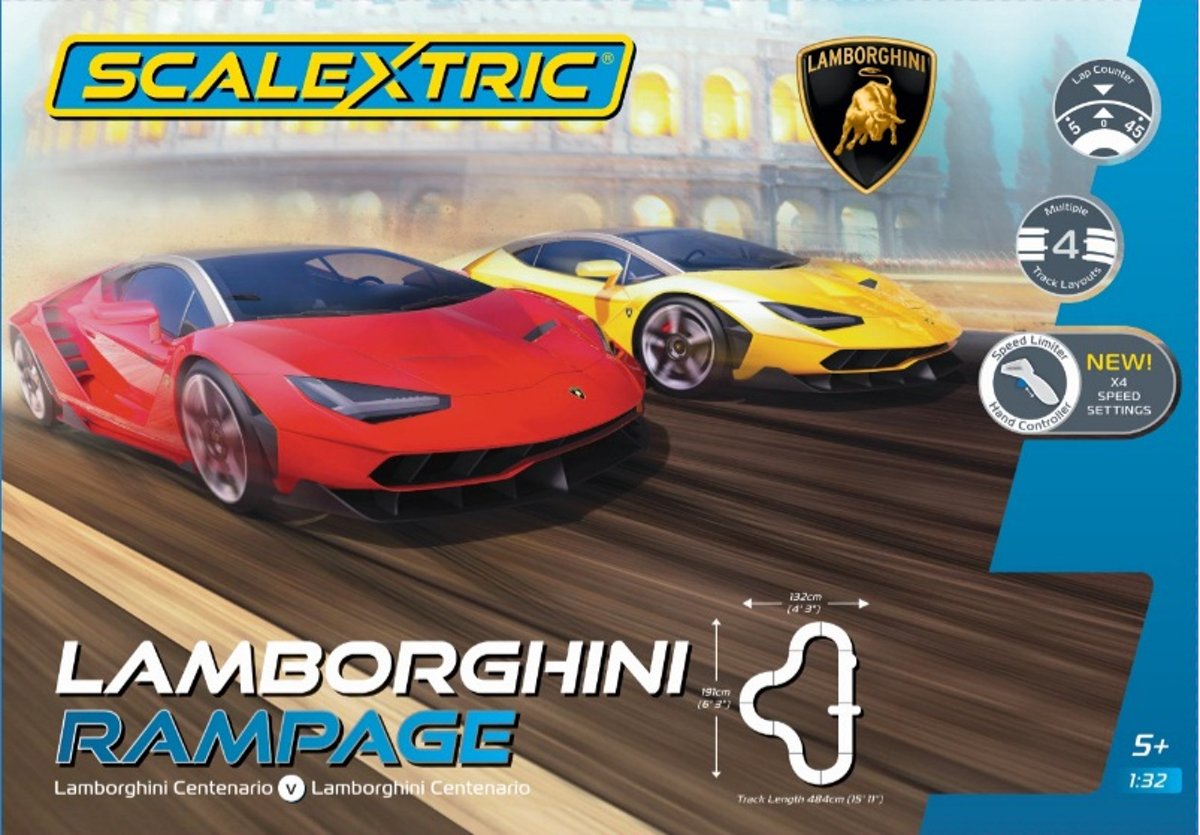 Scalextric - Lamborghini Rampage 2 X Lamborghini Centenario (Sc1386)