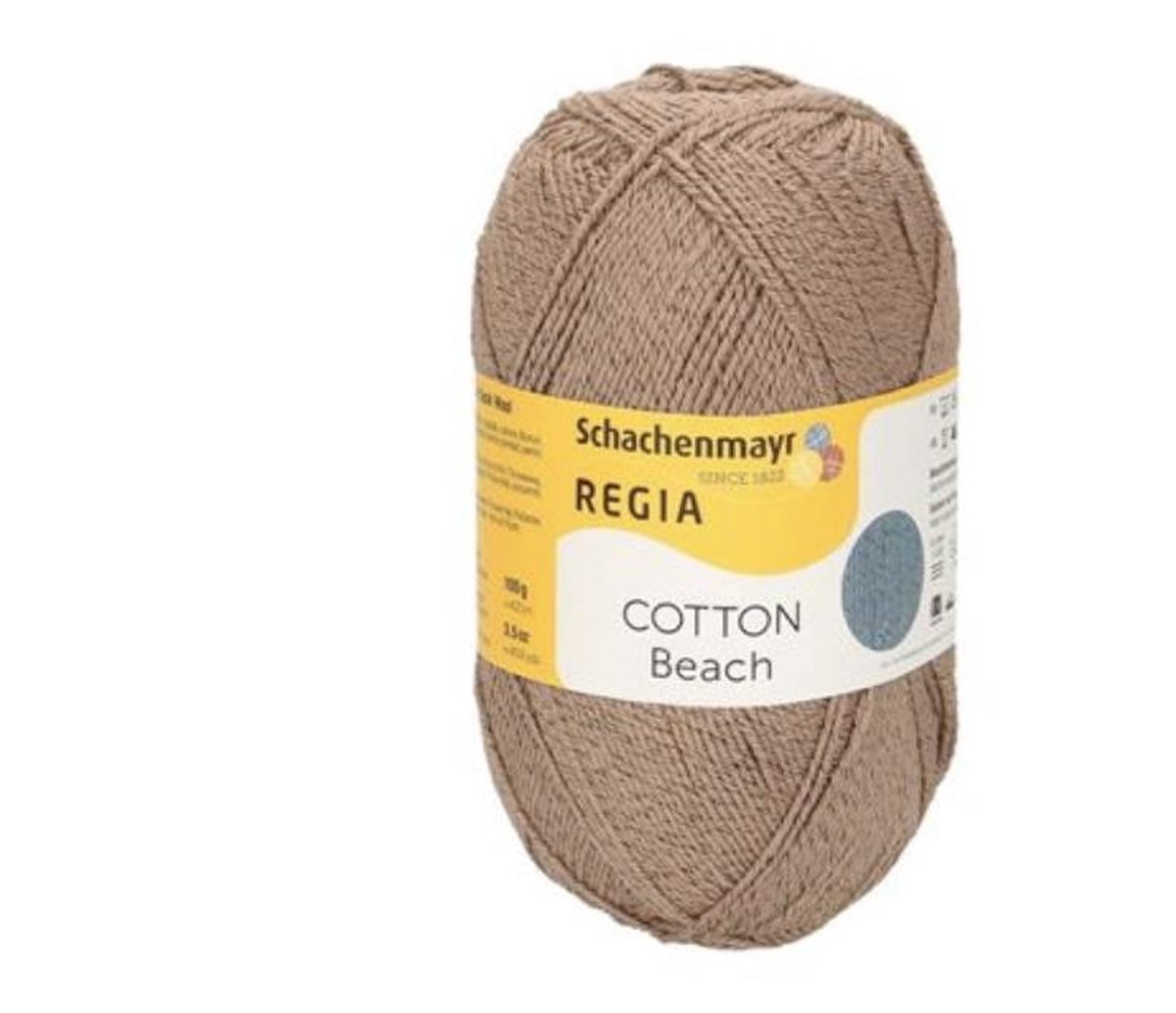 SMC Regia Cotton Beach sokkengaren zonder wol, sokkenwol , schachenmayr, 3297 alga