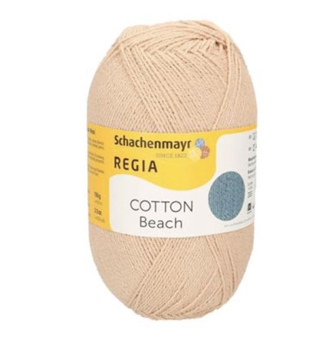 SMC Regia Cotton Beach sokkengaren zonder wol, sokkenwol  schachenmayr, 3296 Sand