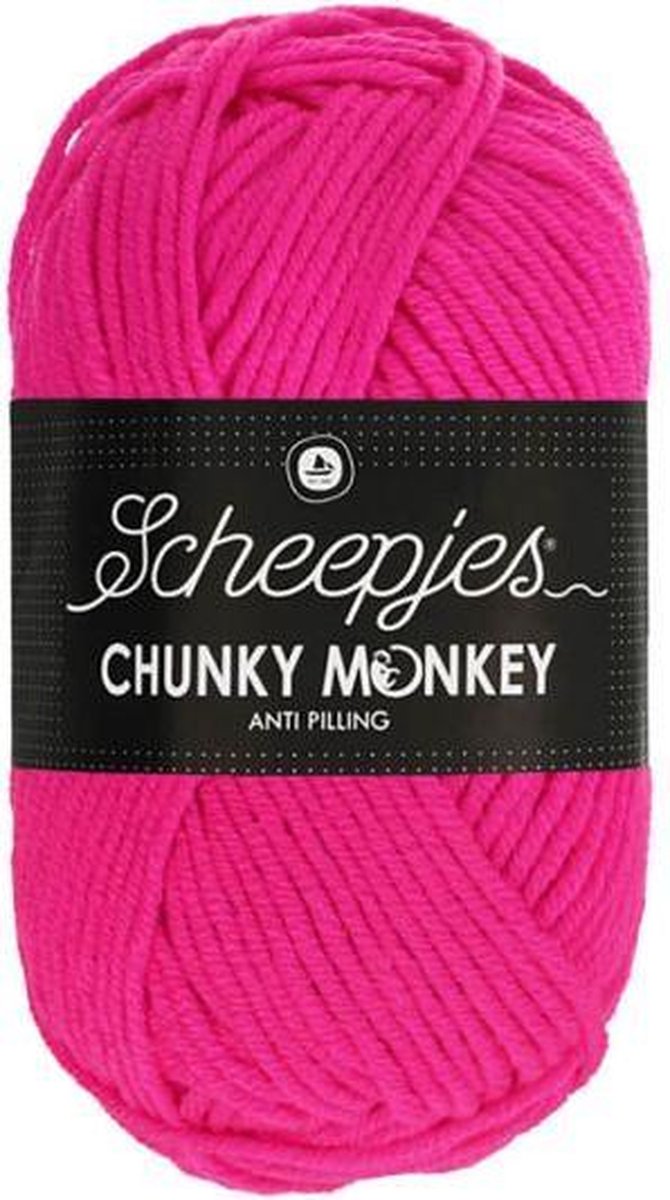 Scheepjes Chunky Monkey- 1257 Hot Pink 5x100gr