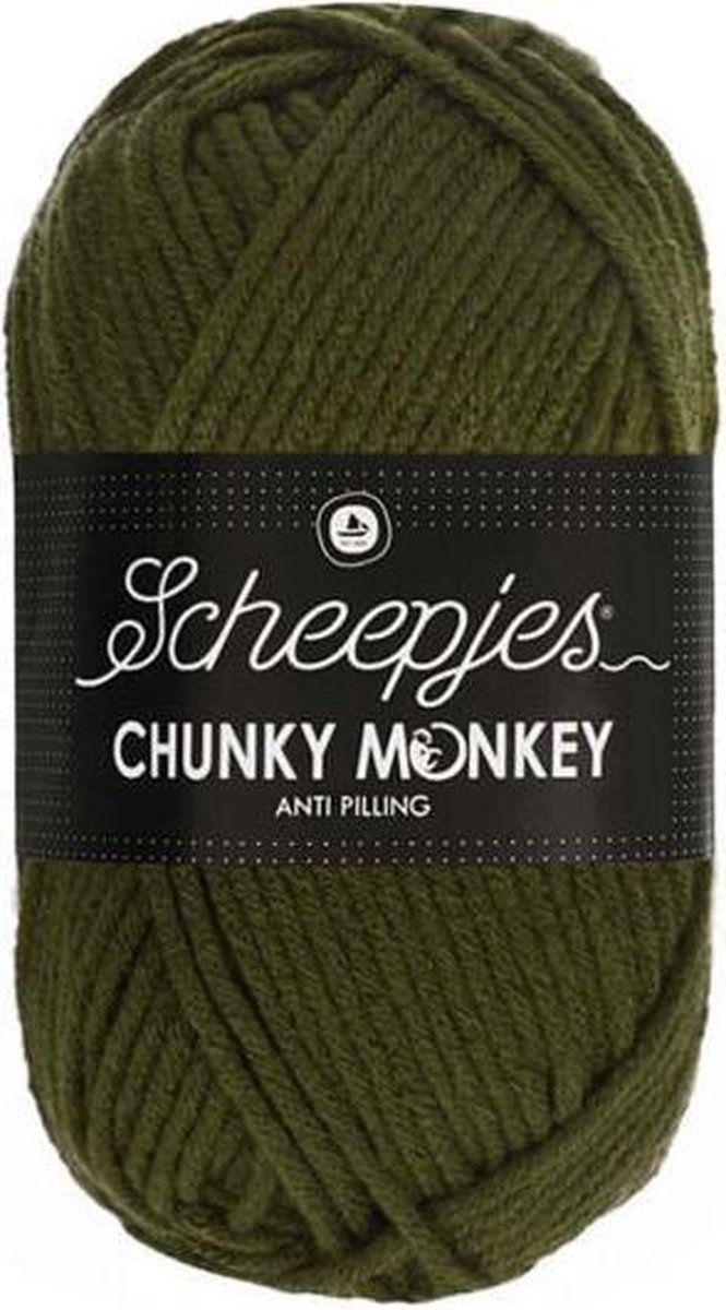 Scheepjes Chunky Monkey- 1027 Moss Green 5x100gr