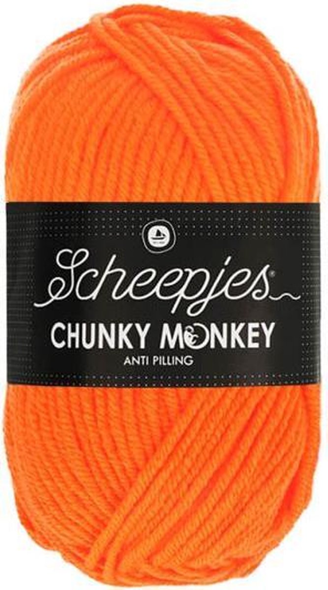 Scheepjes Chunky Monkey-1256 Neon Orange 5x100gr