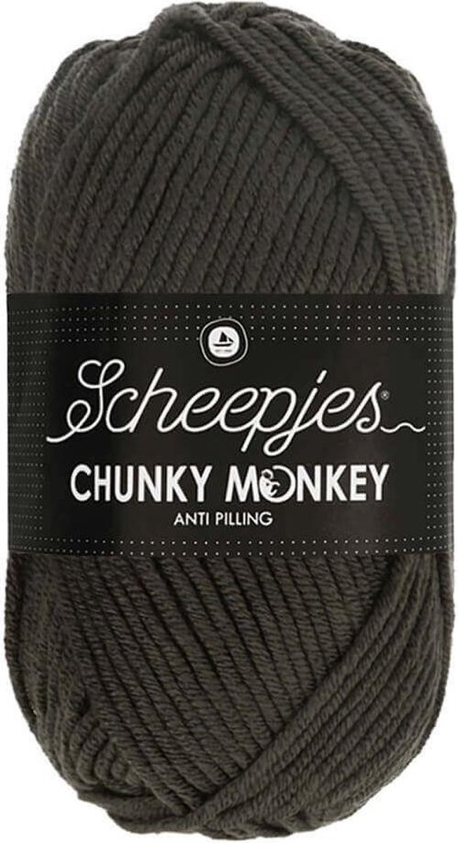 Scheepjes Chunky Monkey- 2018 Dark Grey 5x100gr