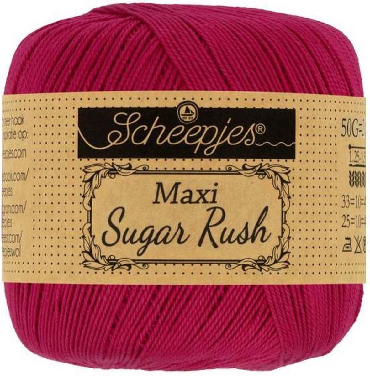 Scheepjes Maxi Rush Sugar 192 Scarlet 5x50gr