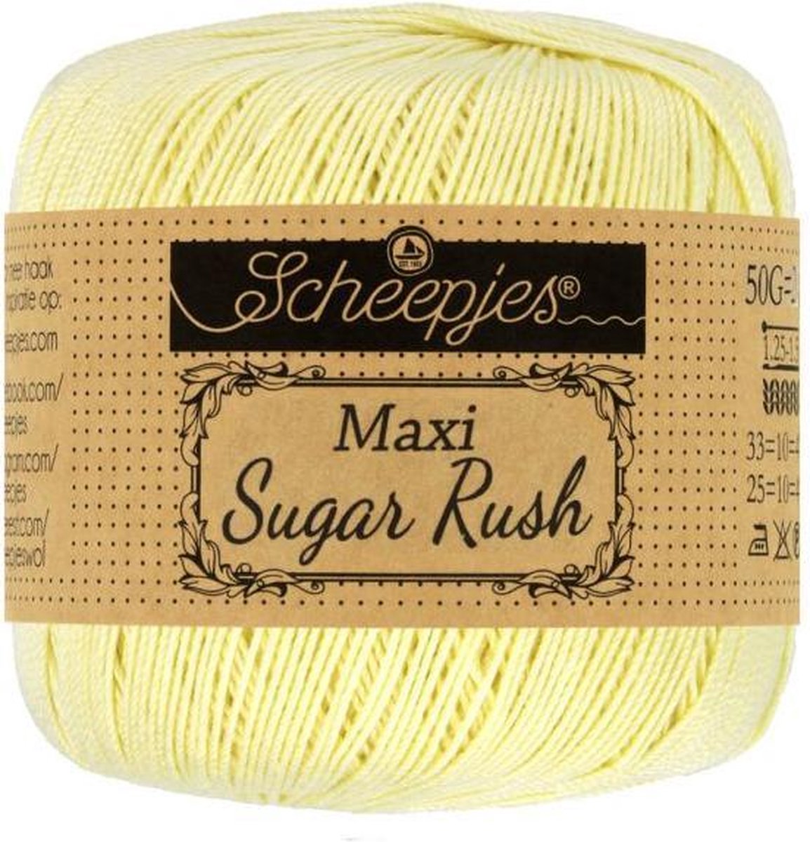 Scheepjes Maxi Sugar Rush 101 Candle light 5x50gr