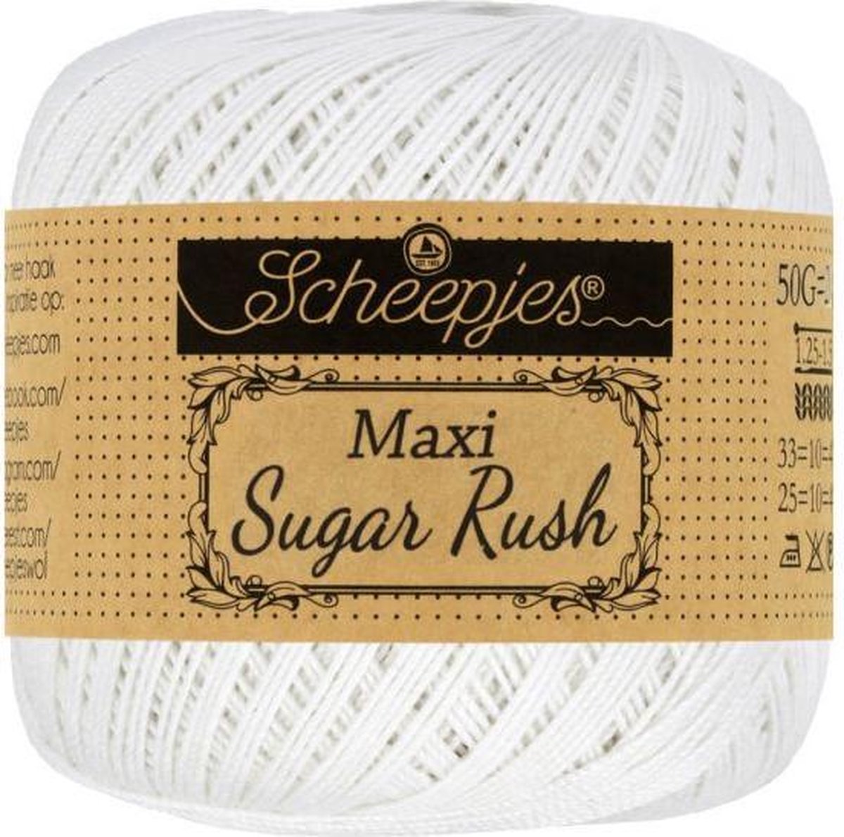 Scheepjes Maxi Sugar Rush 106 Snow White 5x50gr