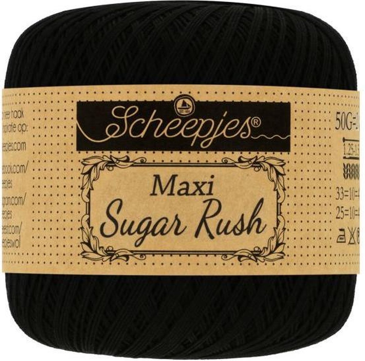 Scheepjes Maxi Sugar Rush 110 black 5x50gr