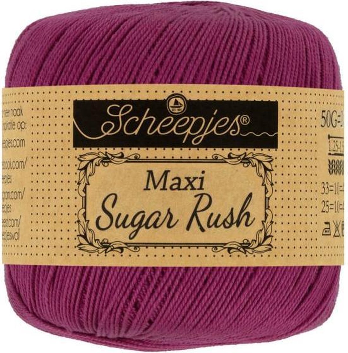 Scheepjes Maxi Sugar Rush 128 Tyrian Purple 5x50gr