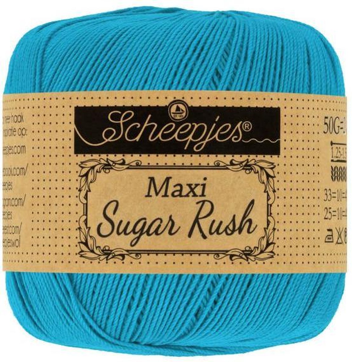 Scheepjes Maxi Sugar Rush 146 Vivid Blue 5x50gr