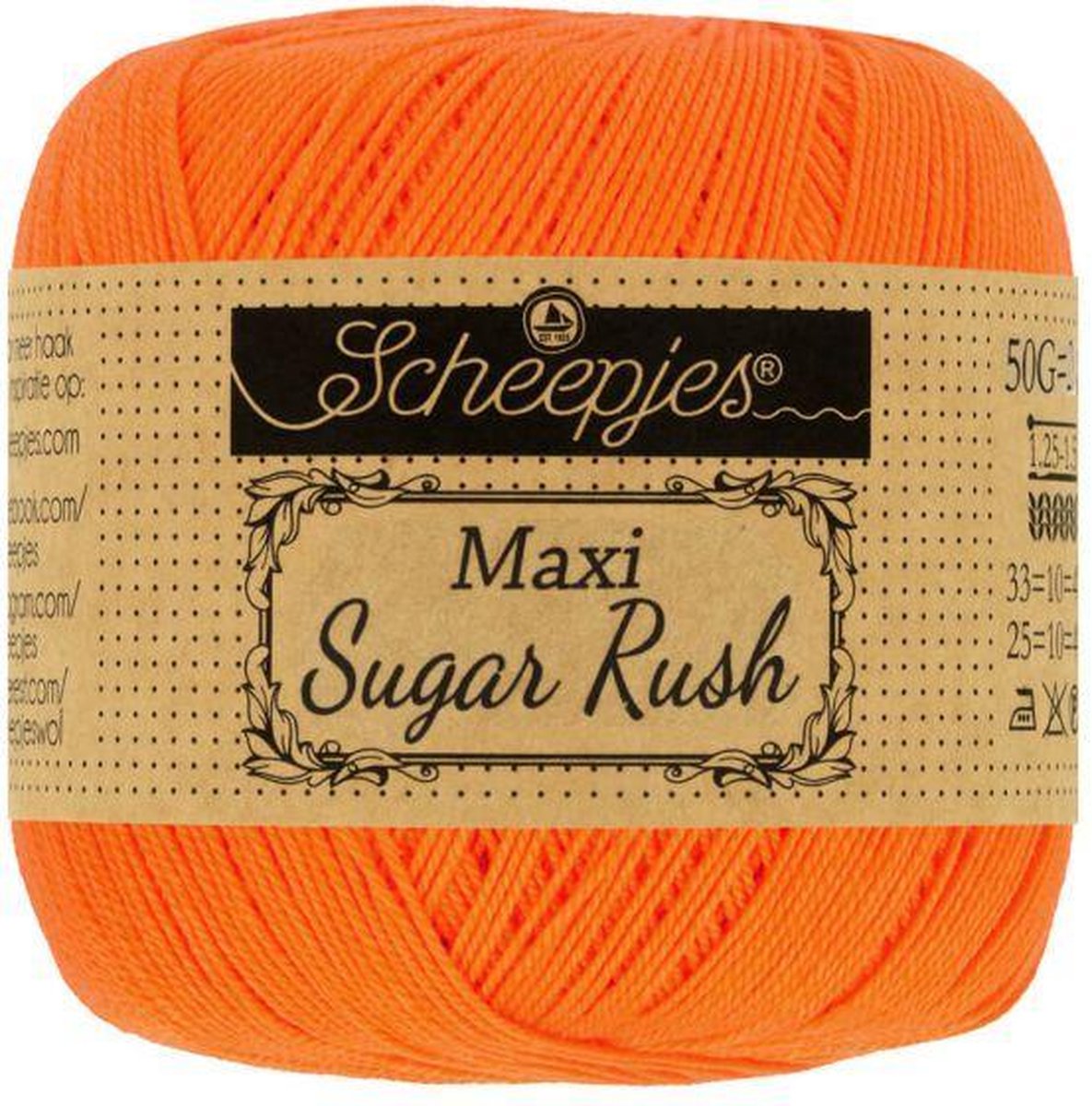 Scheepjes Maxi Sugar Rush- 280 Lemon 5x50gr