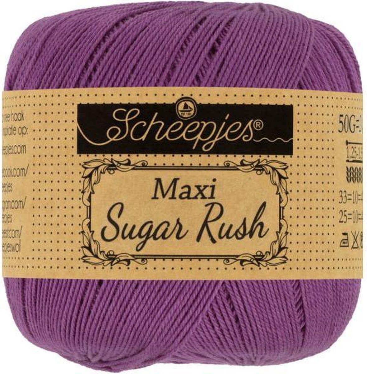 Scheepjes Maxi Sugar Rush- 282 Ultra Violet 5x50gr