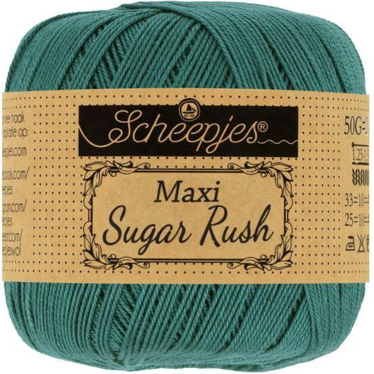 Scheepjes Maxi Sugar Rush- 391 Deep Ocean 5x50gr