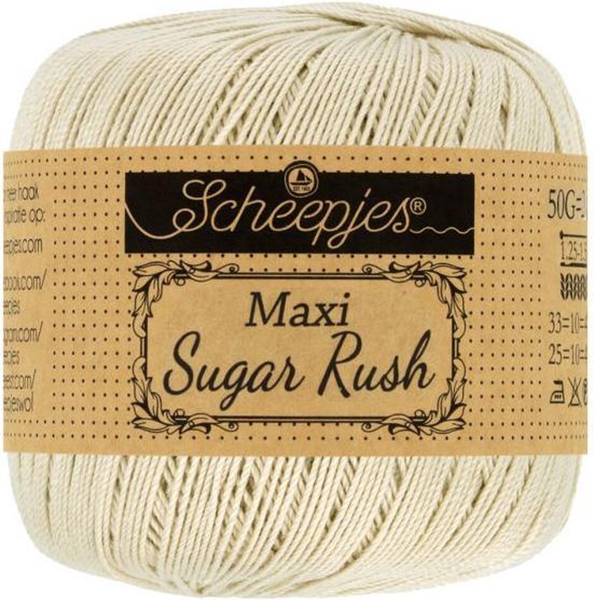 Scheepjes Maxi Sugar Rush- 505 Linen 5x50gr