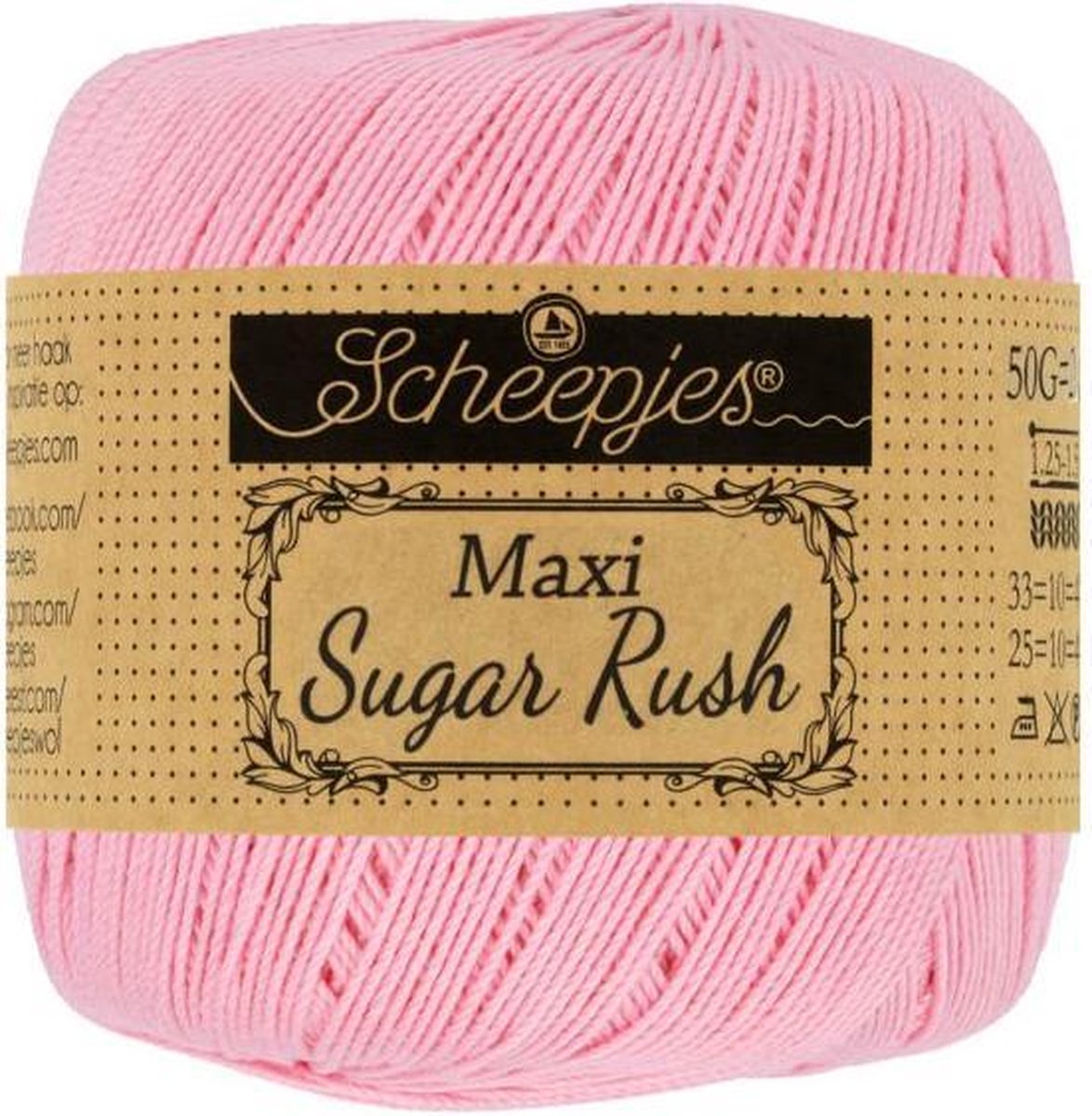 Scheepjes Maxi Sugar Rush- 749 Pink 5x50gr