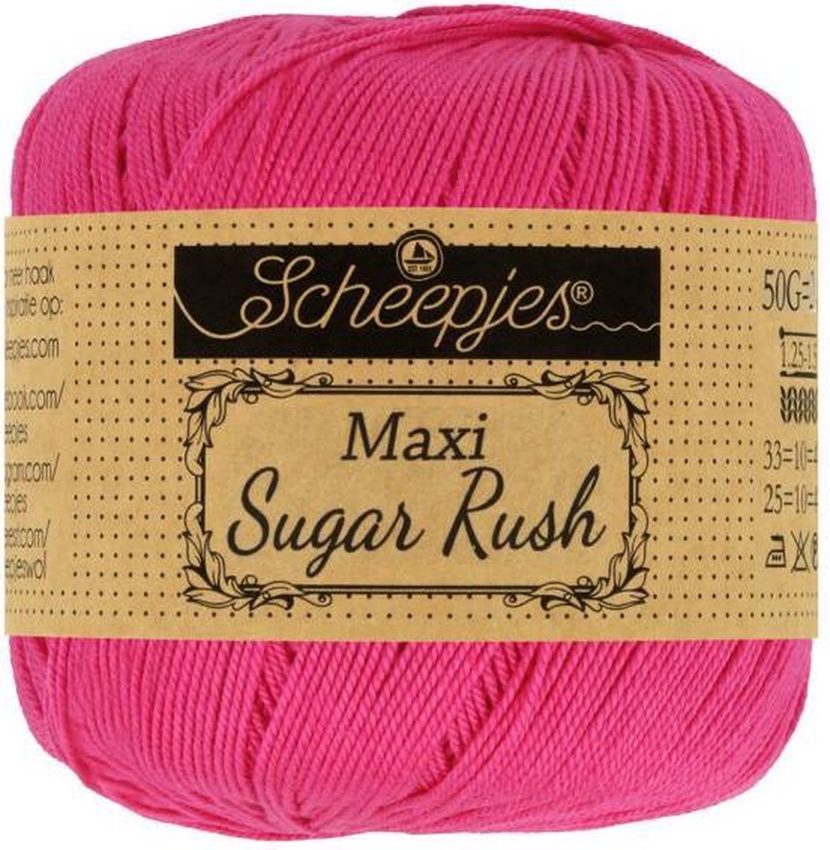 Scheepjes Maxi Sugar Rush- 786 Fuchsia 5x50gr