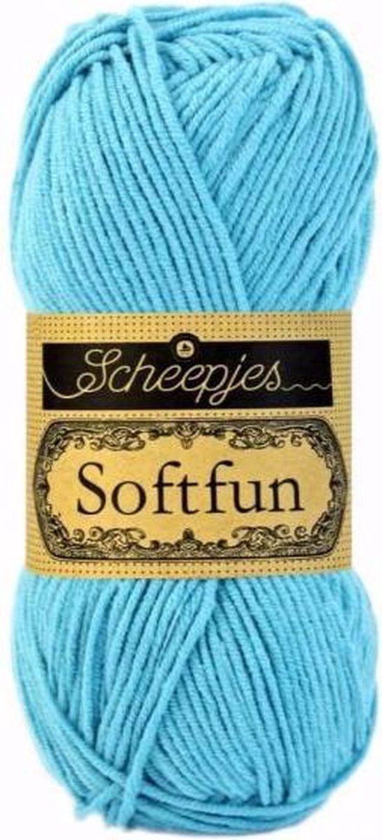 Scheepjes Softfun- 2423 Bright Turquoise 5x50gr