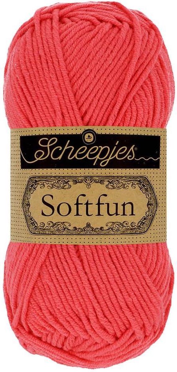 Scheepjes Softfun- 2607 Coral 5x50gr