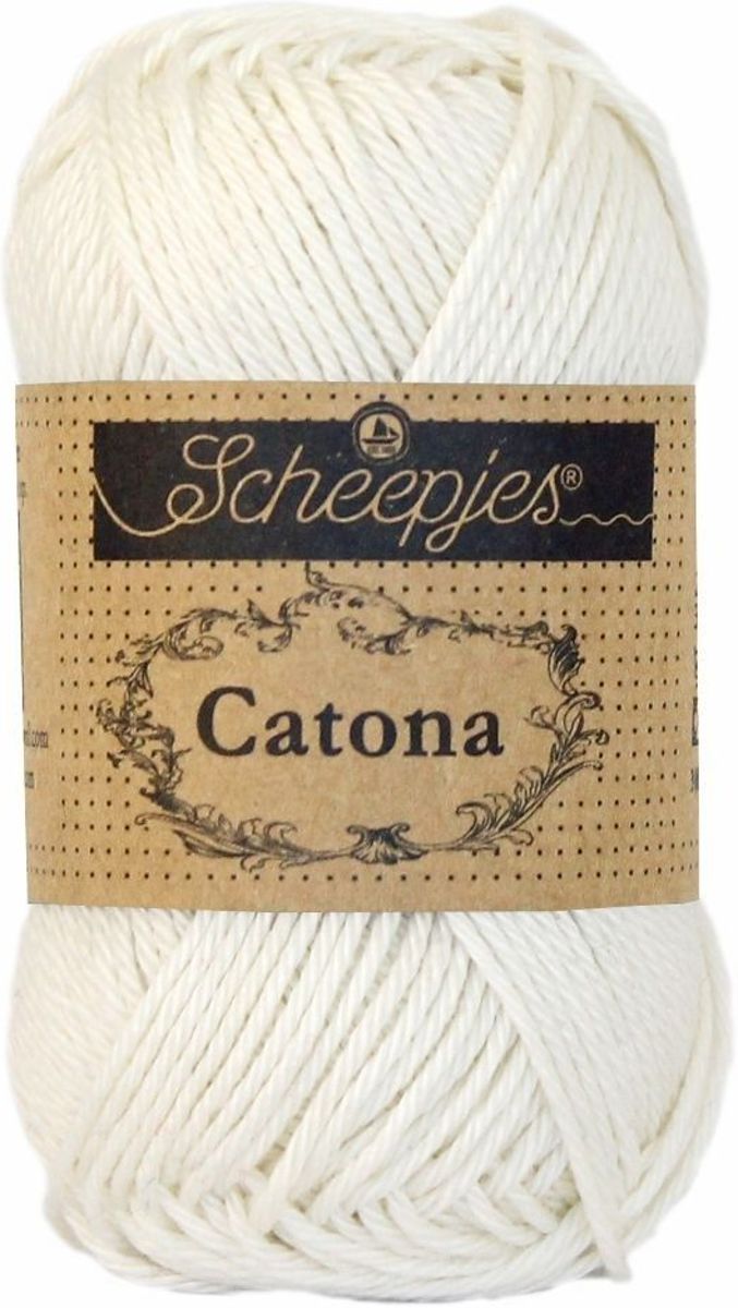 10 x Scheepjes Catona 50 gram - 105 Bridal White