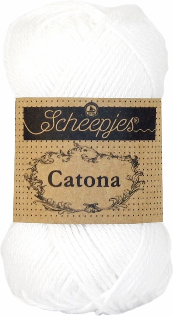 10 x Scheepjes Catona 50 gram - 106 Snow White