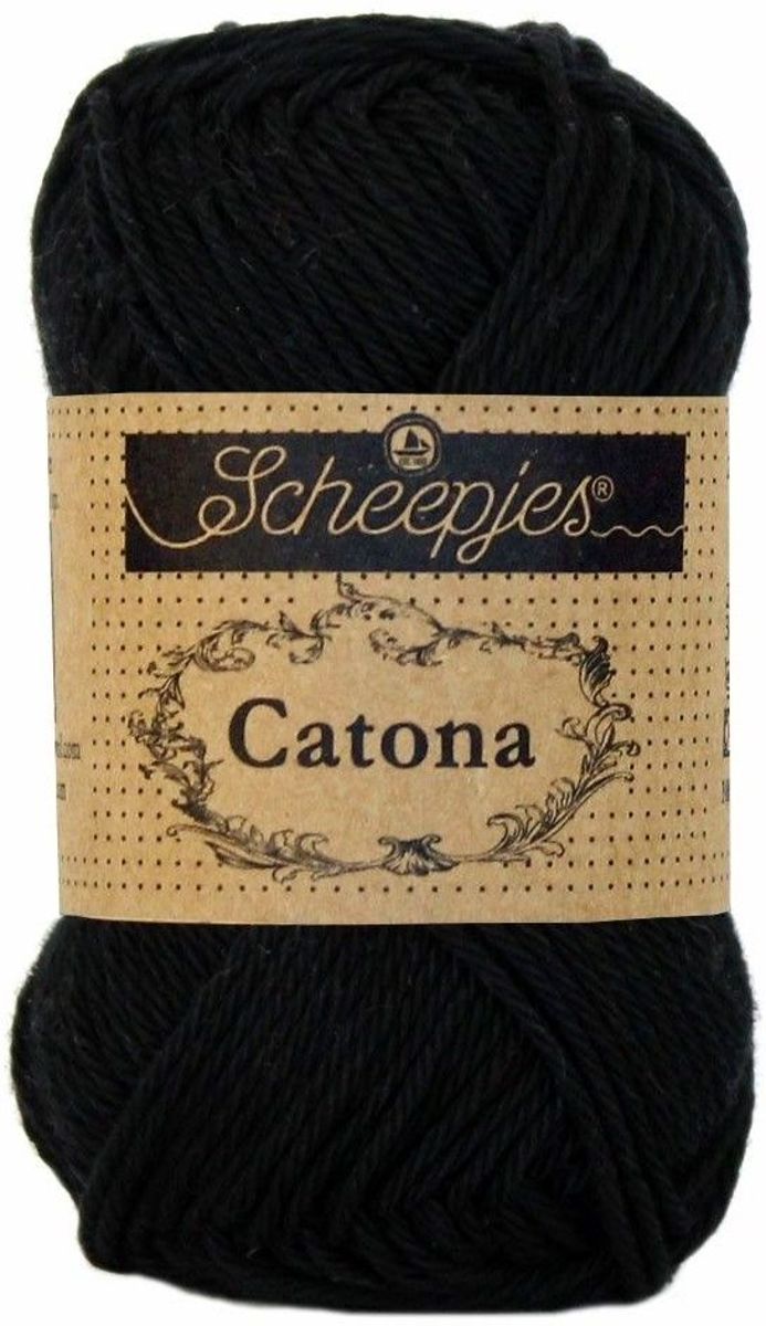 10 x Scheepjes Catona 50 gram - 110 Jet Black