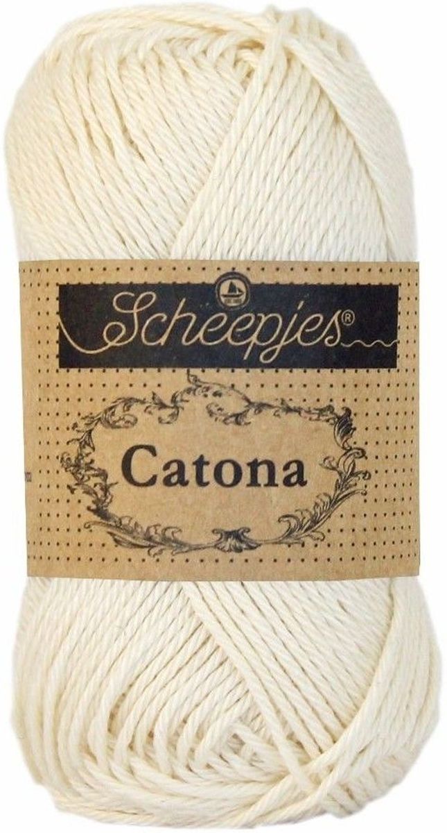 10 x Scheepjes Catona 50 gram - 130 Old Lace