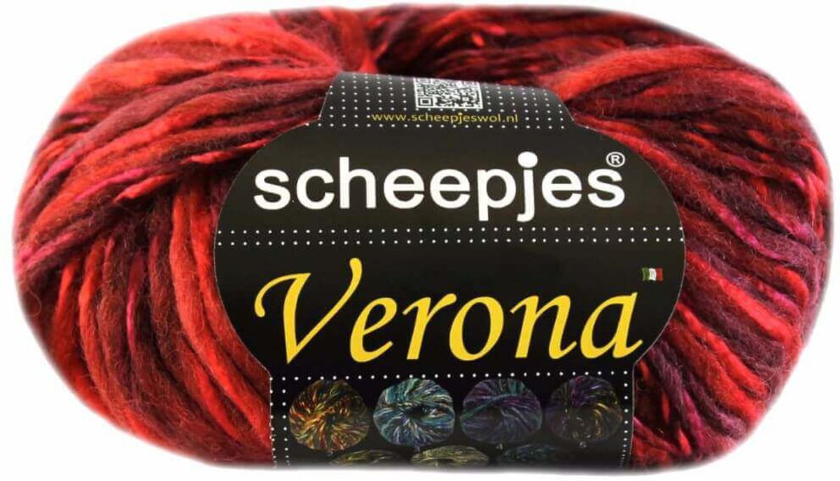 AANBIEDING: SCHEEPJES VERONA 011, ROOD ORANJE. PAK MET 10 BOLLEN a 100 GRAM. KL.NUM. 141151. INCL. Gratis Digitale vinger haak en brei toerenteller