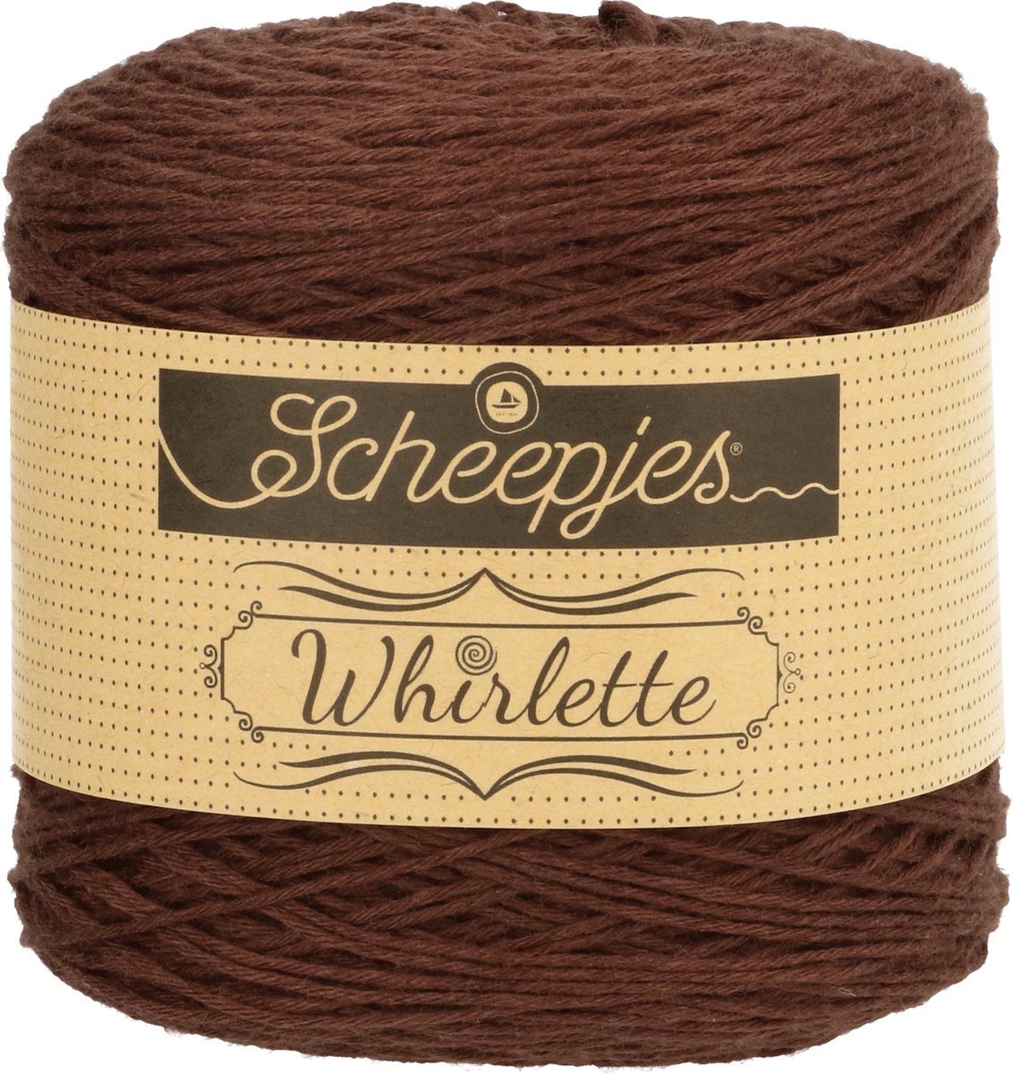 Garen - 60% katoen / 40% acryl - Scheepjes Whirlette - 100 gram - 445 mtr -  863 Chocolat