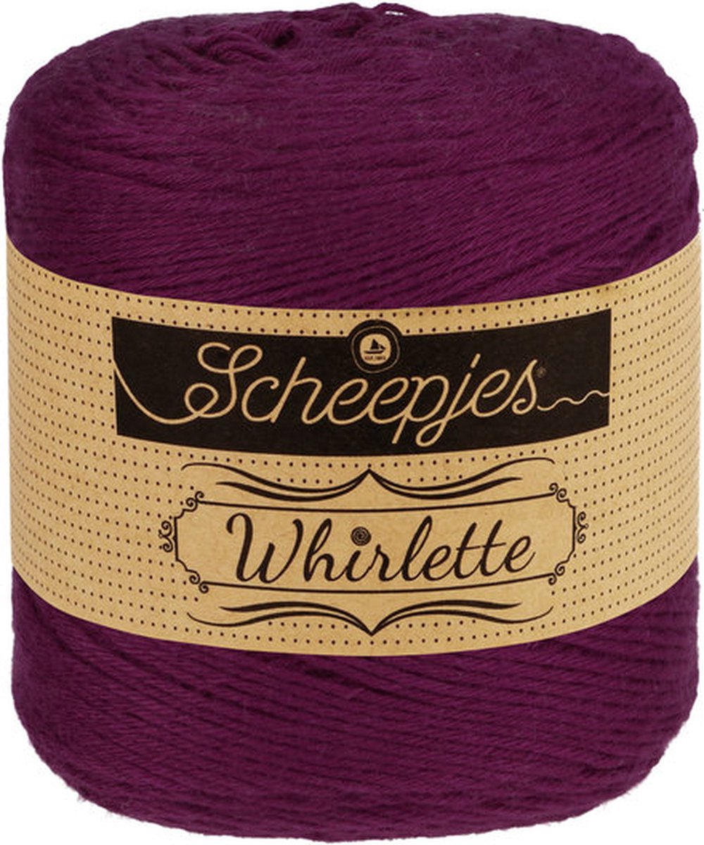 Garen - 60% katoen / 40% acryl - Scheepjes Whirlette - 100 gram - 445 mtr -  874 Pomegranata