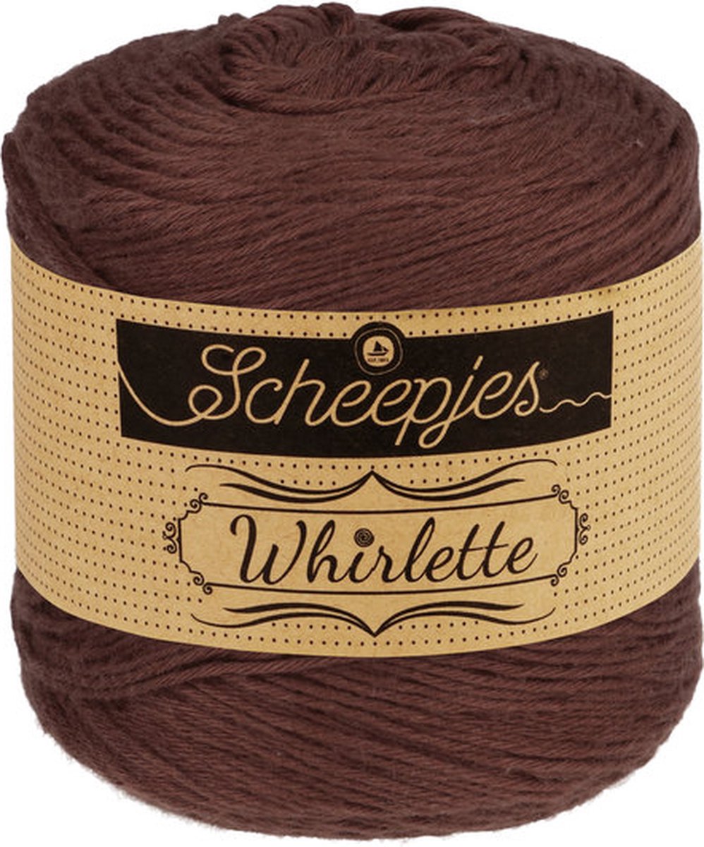 Garen - 60% katoen / 40% acryl - Scheepjes Whirlette - 100 gram - 445 mtr -  891 Chestnut