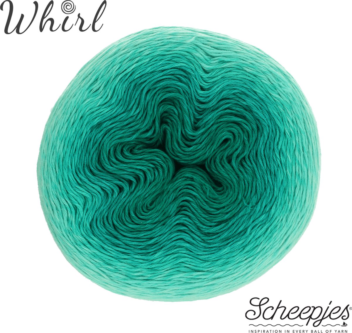 Garen - Katoen 60% / Acryl 40% - Scheepjes Whirl Ombré - 1000 mtr - 215-225 gram -  560 Jade JimJam