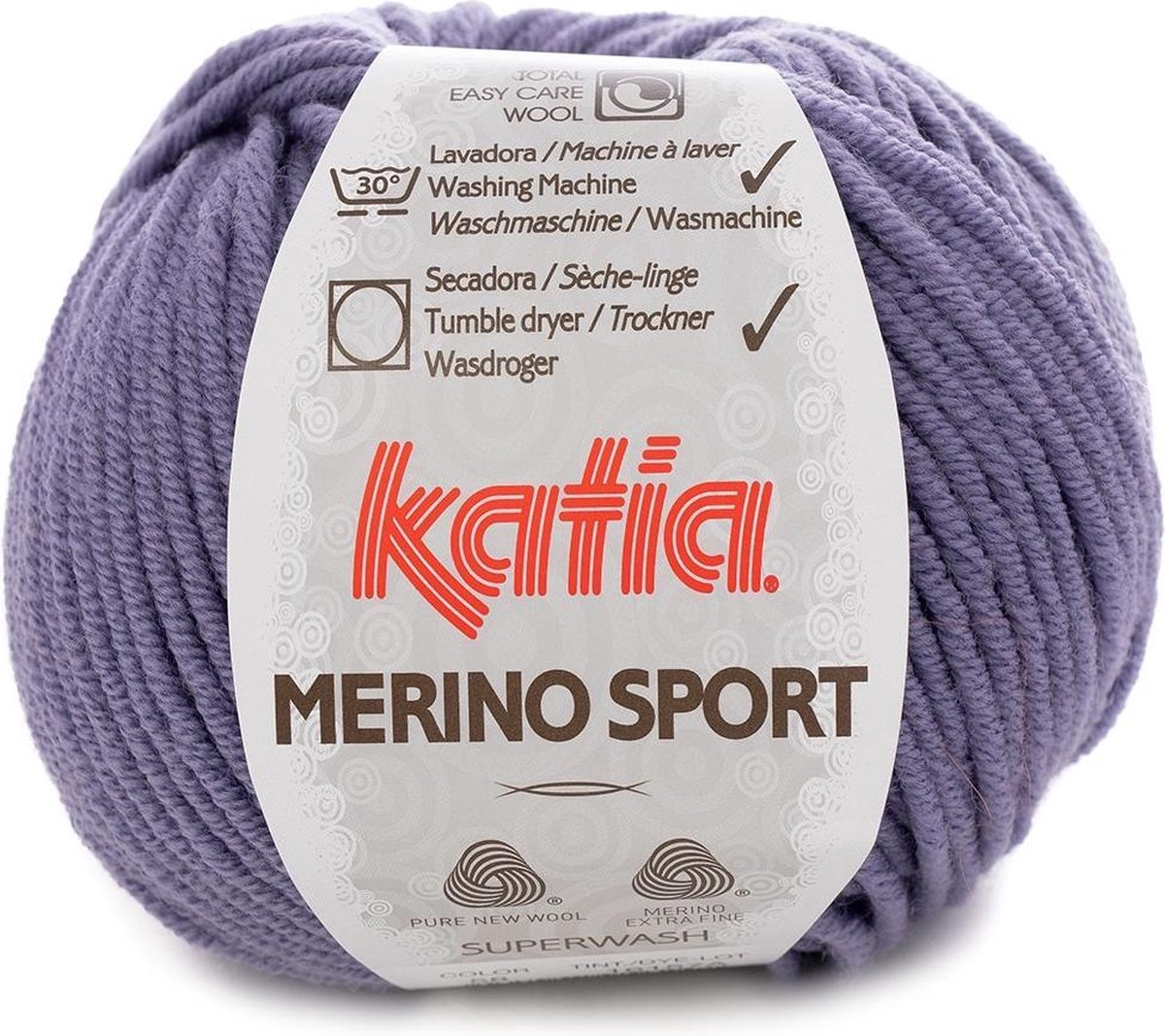 Katia - Merino Sport - 58 Lila - 50 gr.