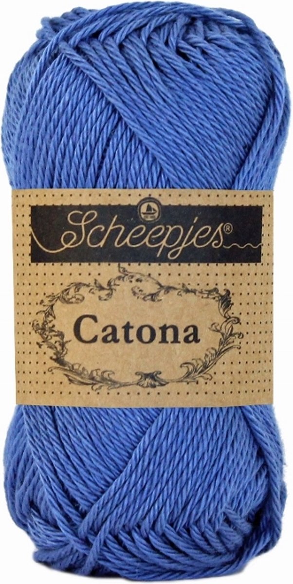 LenianeL Scheepjes Catona 10 bollen haakkatoen 25 gr. Capri Blue 261