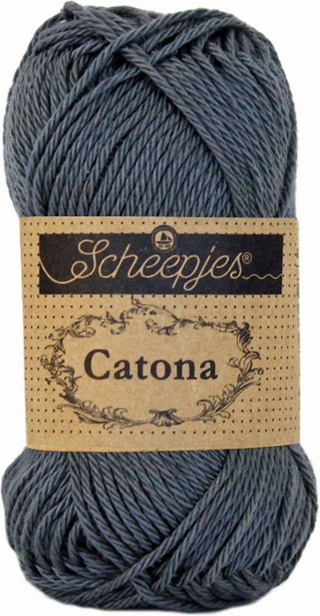 LenianeL Scheepjes Catona 10 bollen haakkatoen 25 gr. Charcoal 393