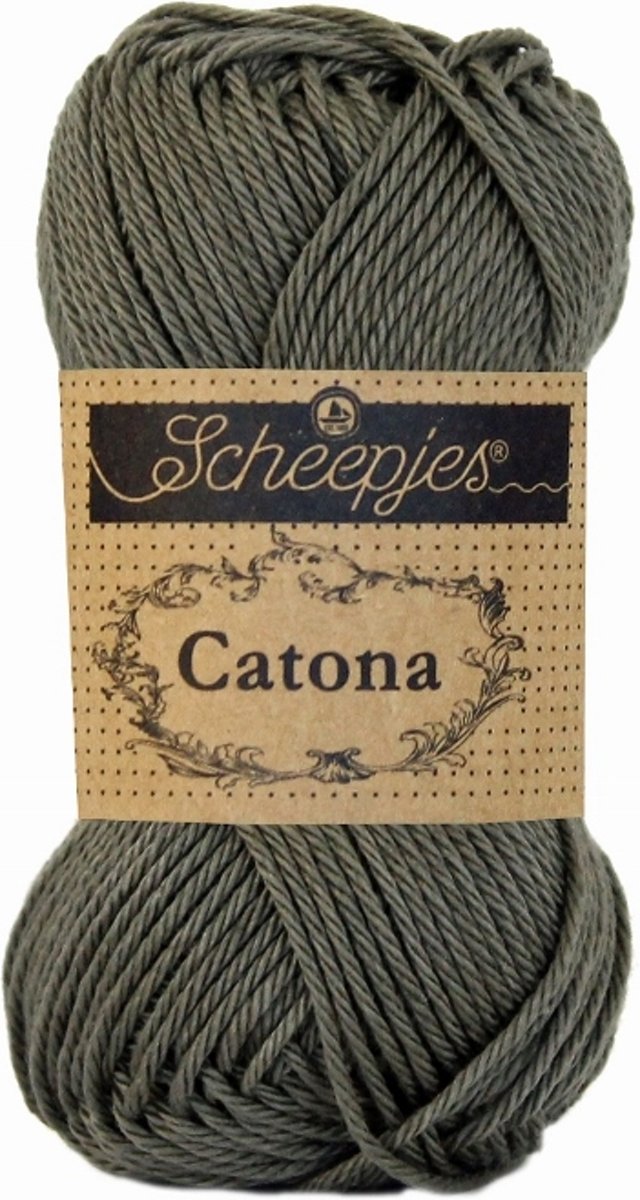 LenianeL Scheepjes Catona 10 bollen haakkatoen 25 gr. Dark Olive 387