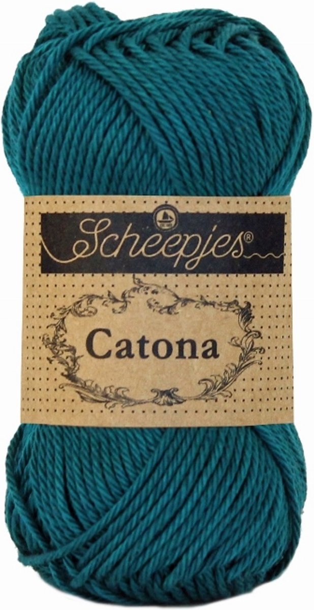 LenianeL Scheepjes Catona 10 bollen haakkatoen 25 gr. Dark Teal 401