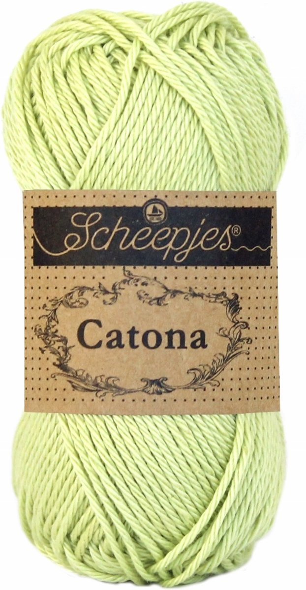 LenianeL Scheepjes Catona 10 bollen haakkatoen 25 gr. Lime Juice 392