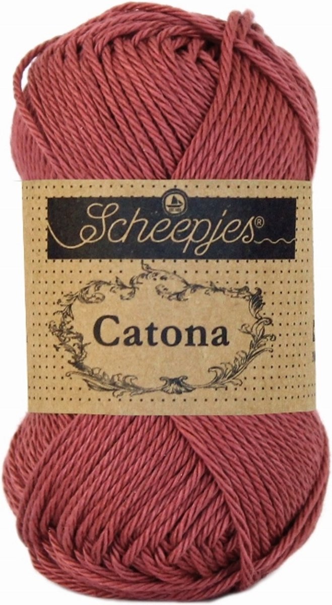 LenianeL Scheepjes Catona 10 bollen haakkatoen 25 gr. Rose Wine 396