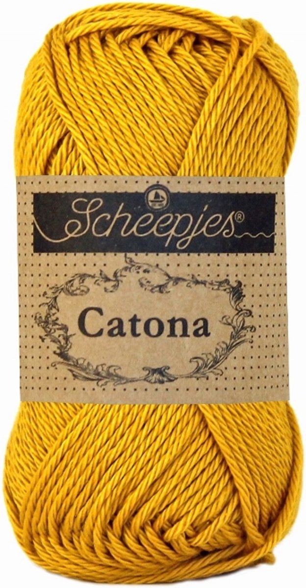 LenianeL Scheepjes Catona 10 bollen haakkatoen 25 gr. Saffron 249