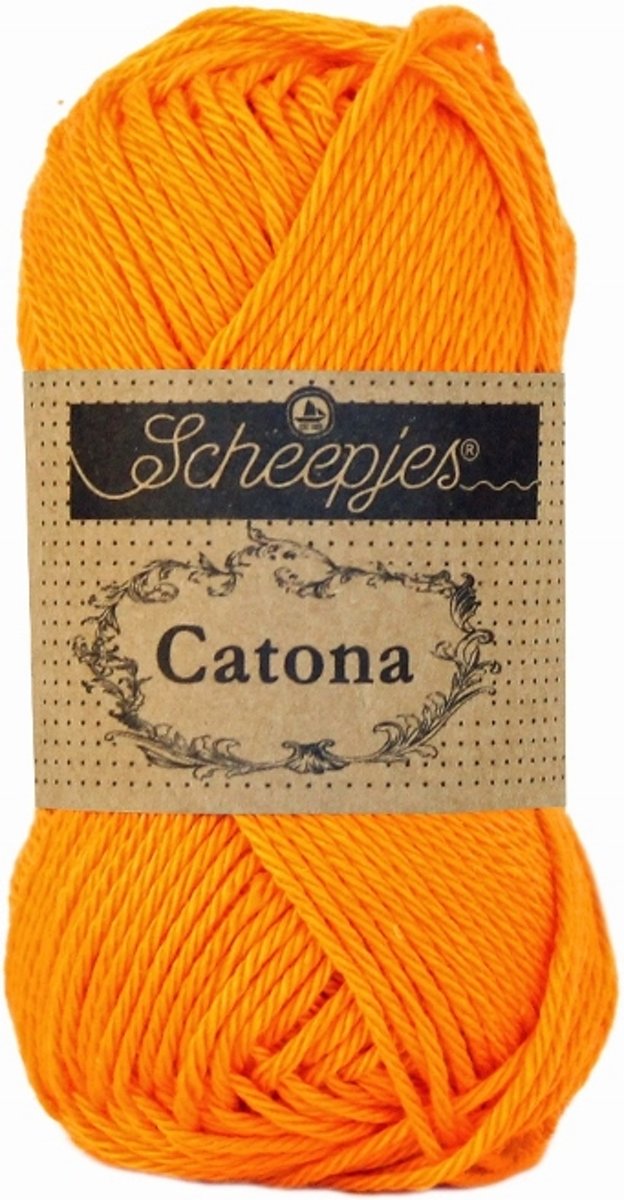 LenianeL Scheepjes Catona 10 bollen haakkatoen 25 gr. Tangerine 281