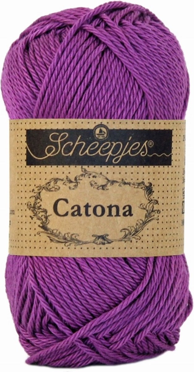 LenianeL Scheepjes Catona 10 bollen haakkatoen 25 gr. Ultra Violet 282