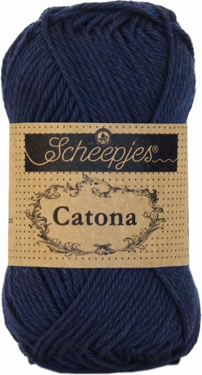 LenianeL Scheepjes Catona 10 bollen haakkatoen 25 gr. Ultramarine 124