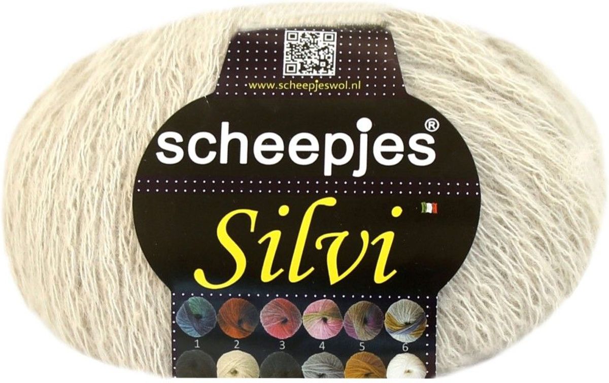 SCHEEPJES SILVI 008 BEIGE. PAK MET 5 BOLLEN a 100 GRAM. KL.NUM. 436.