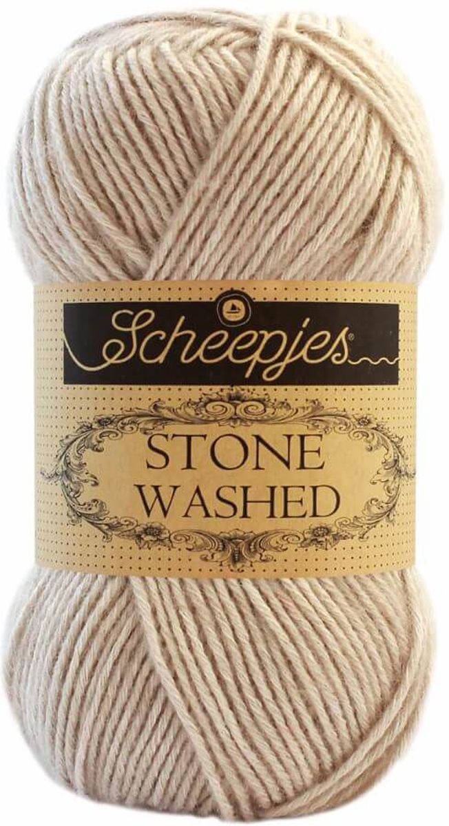 SCHEEPJES STONE WASHED - 831 AXINITE. PAK MET 10 BOLLEN a 50 GRAM.  INCL. Gratis Digitale vinger haak en brei toerenteller.