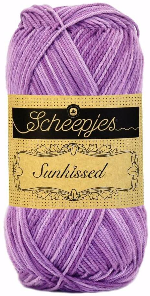 SCHEEPJES SUNKISSED - 021 ULTRA VIOLET. PAK MET 10 BOLLEN a 50 GRAM.