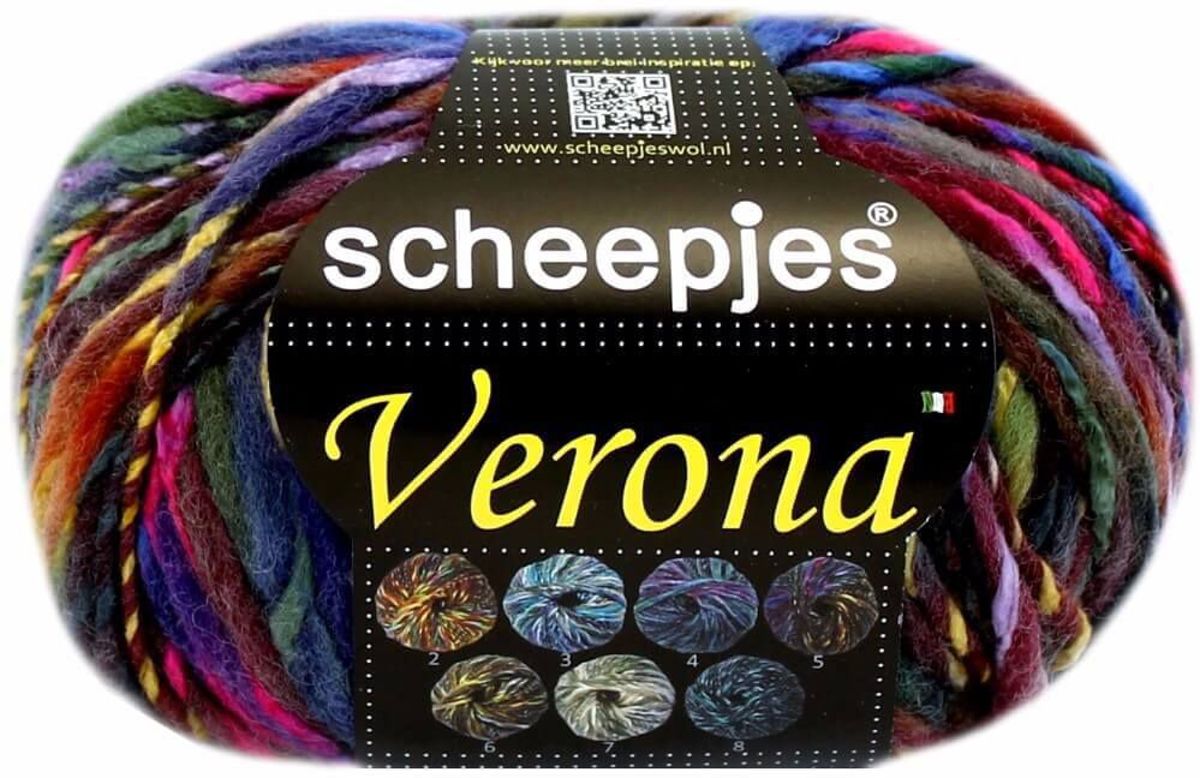 SCHEEPJES VERONA - 005 Groen, Blauw, Roze. PAK MET 5 BOLLEN a 100 GRAM. KL.NUM. 23.