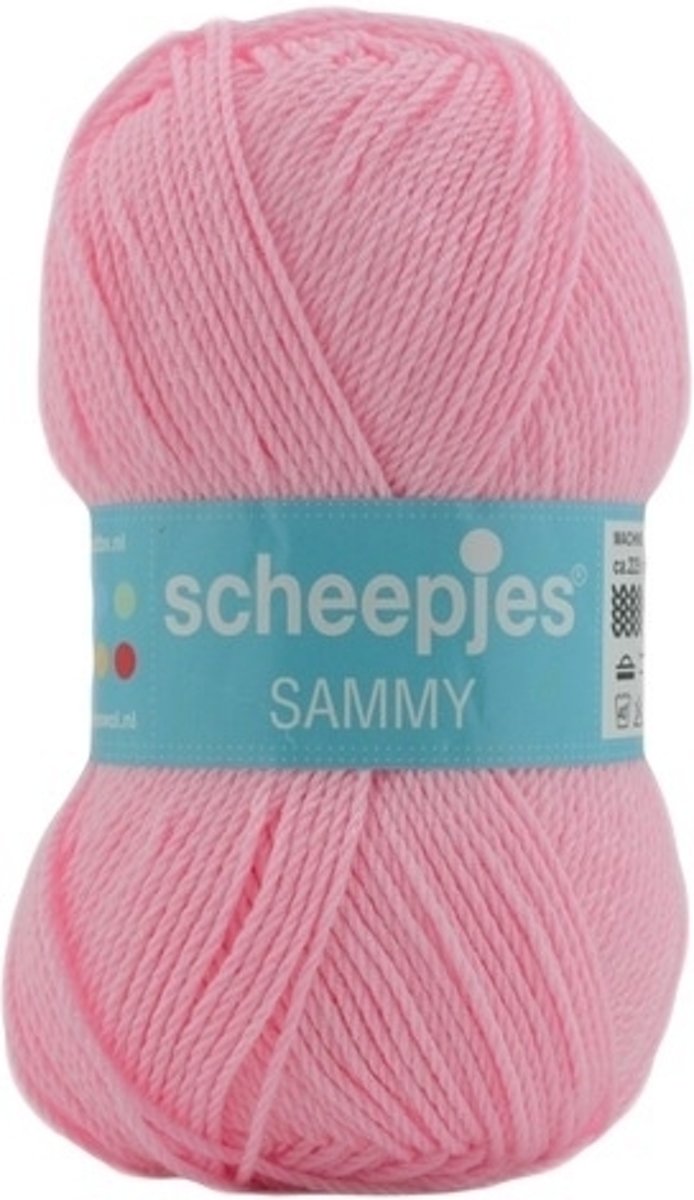 Sammy Scheepjes 107 Roze. PAK MET 5 BOLLEN a 100 GRAM.