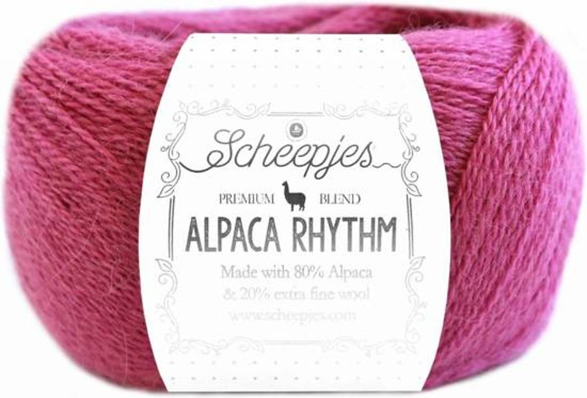 Scheepjes Alpaca Rhythm Merengue (666) PAK MET 9 BOLLEN a 25 GRAM. KL.NUM. 5035.